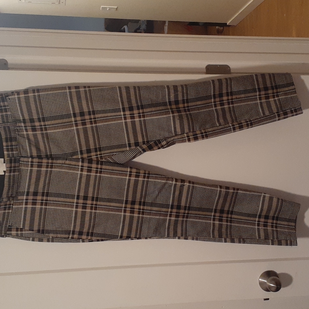 Plaid pants H&M size 14